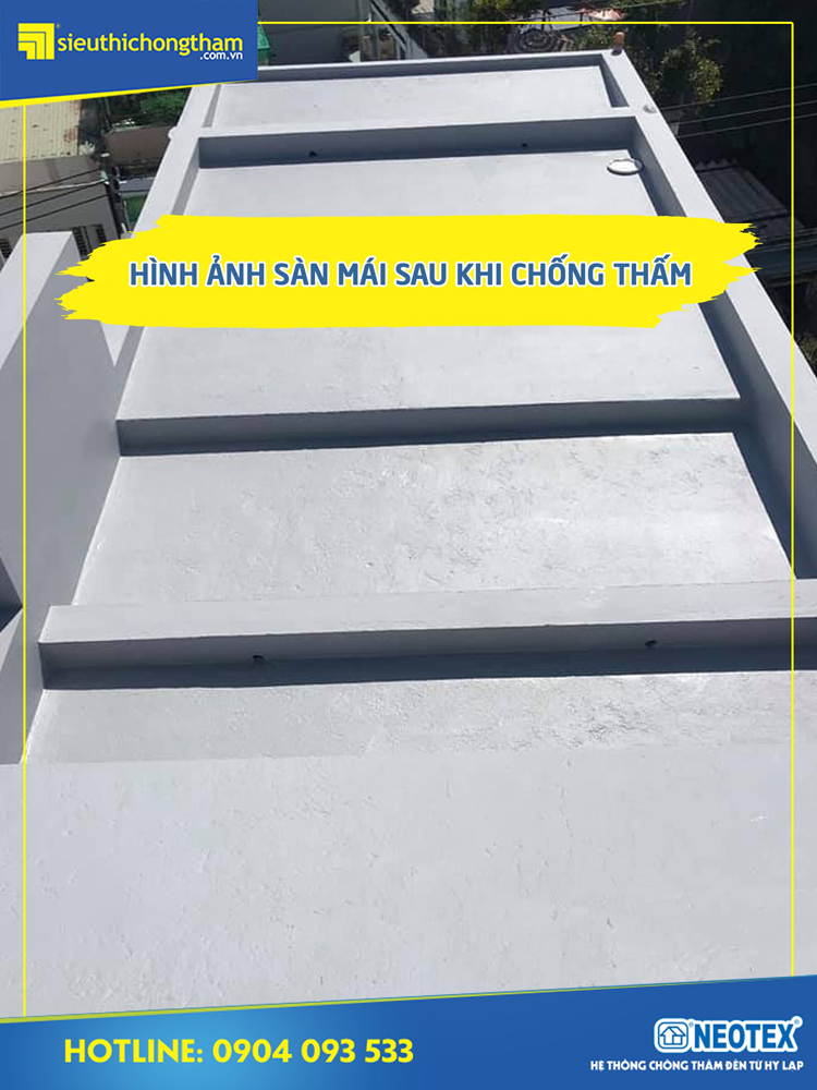 hình ảnh sàn mái sau khi chống thấm1