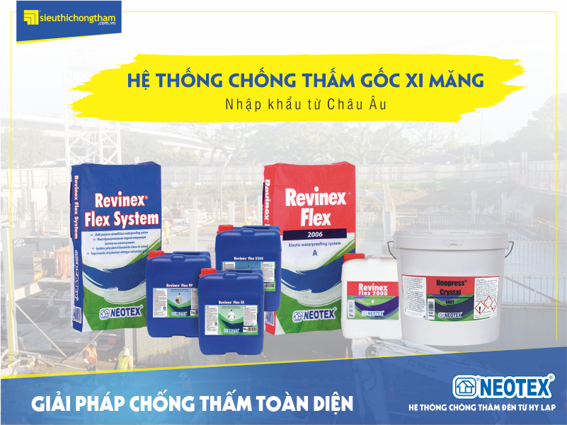 Hệ thống chống thấm gốc xi măng