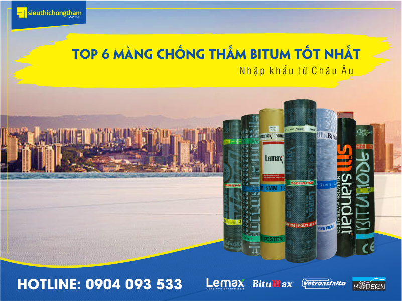 Top 6 màng chống thấm bitum tốt nhất hiện nay