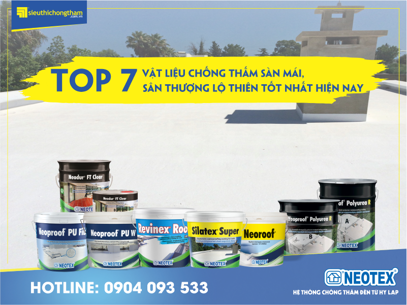 Top 7 sơn chống thấm sàn mái, sân thượng tốt nhất hiện nay