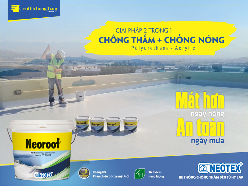 Giải pháp chống thấm lộ thiên Revinex Roof