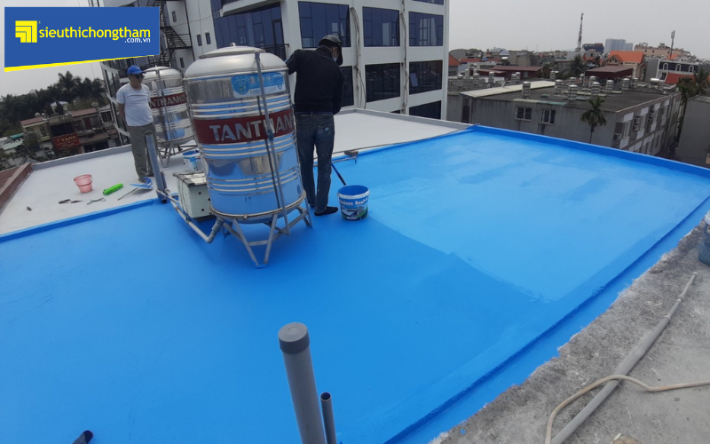 Thi công chống thấm bằng vật liệu gốc polyurethane gồm 4 bước cơ bản