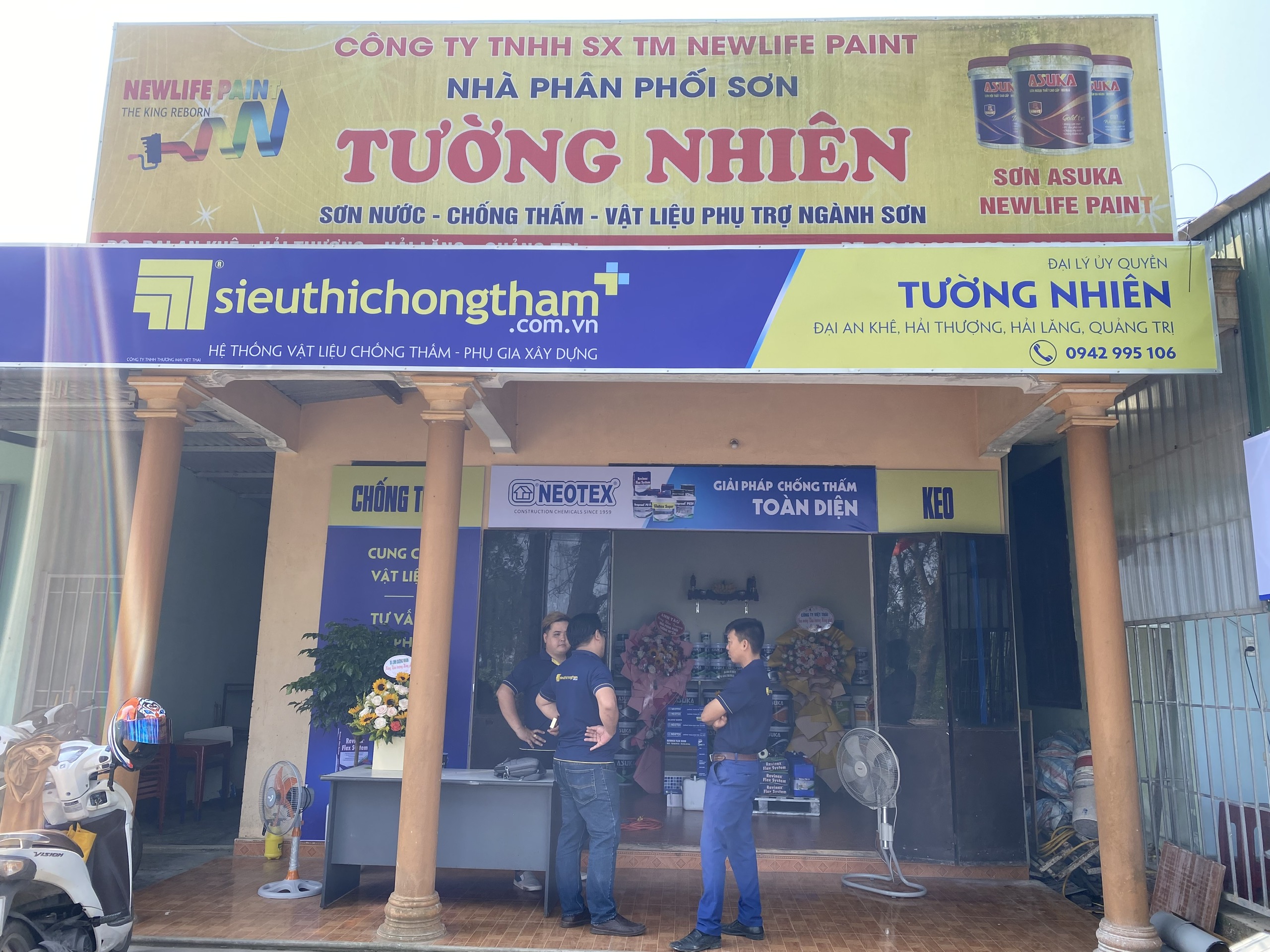 Siêu thị chống thấm+ Tường Nhiên