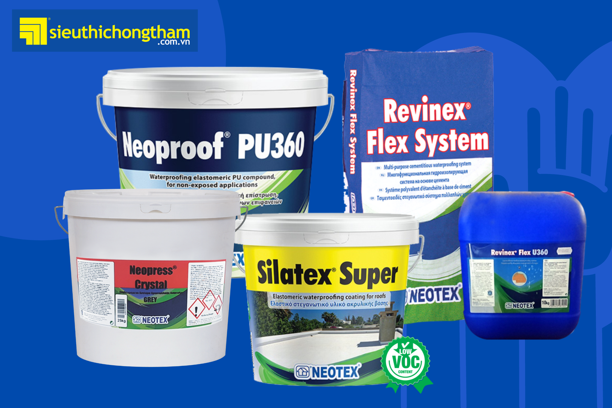 Cam kết 100% sản phẩm của Siêu thị chống thấm được nhập khẩu chính ngạch, nguồn gốc xuất xứ rõ ràng, đảm bảo chất lượng