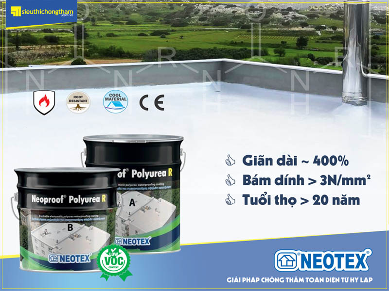 Neoproof Polyurea R là giải pháp chống thấm ban công hàng đầu được nhiều chủ đầu tư lựa chọn và đánh giá cao